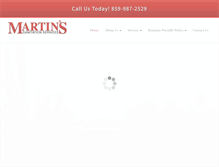 Tablet Screenshot of martins-services.com